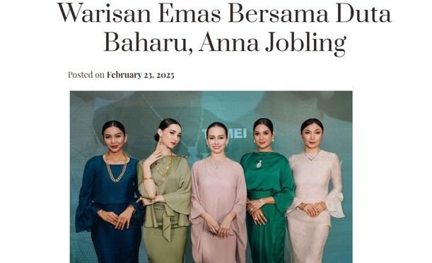 Tomei Raya Keepsakes: Kilauan Warisan Emas Bersama Duta Baharu, Anna Jobling 